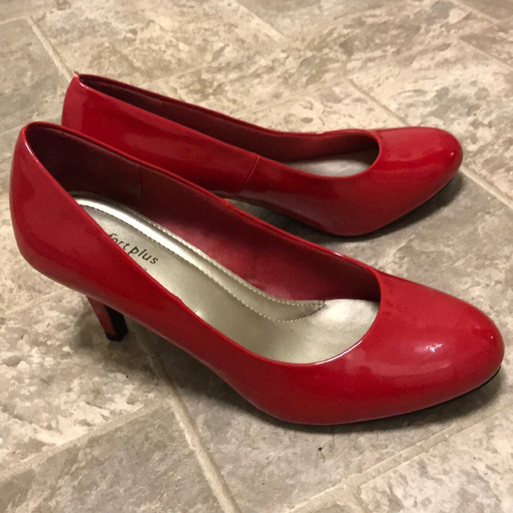 Red Comfort Plus Heels